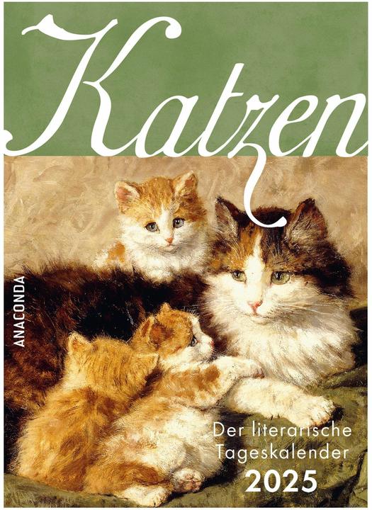 Actual product image Cats. The literary daily calendar 2025 (11 x 15 cm, German)