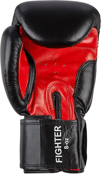 Image du produit Benlee Gants de boxe Fighter cuir noir (14 OZ, Taille unique)