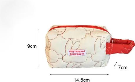 Only-Bags.Store Gesteppte Baumwolle Flip Kosmetiktasche Fälle Makeup Pouch Travel Organizer Lagerung Taschen mit