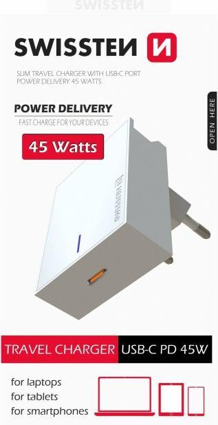 Produktbild Swissten USB Ladegerät PD3.0 45W (45 W)
