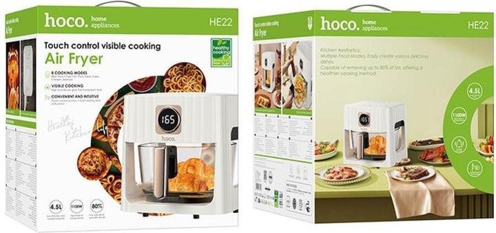 Produktbild Hoco Other Air Fryer with touch screen 4,5L 1100W HE22 white