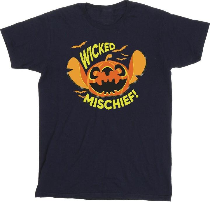 Actual product image Disney Mens Lilo And Stitch Wicked Mischief T-Shirt (XL)