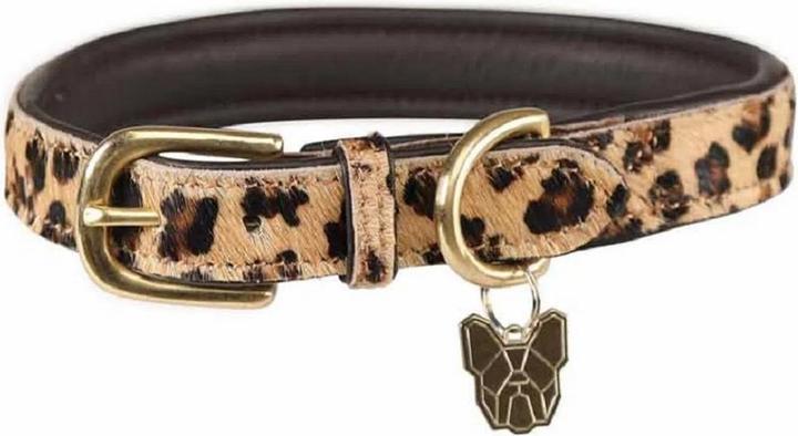Produktbild Digby & Fox Leopard Print Rindshaar Leder Hundehalsband (32, 33, 34, 35, 36, 37, 38, 39, 40, Hund, Allgemein)