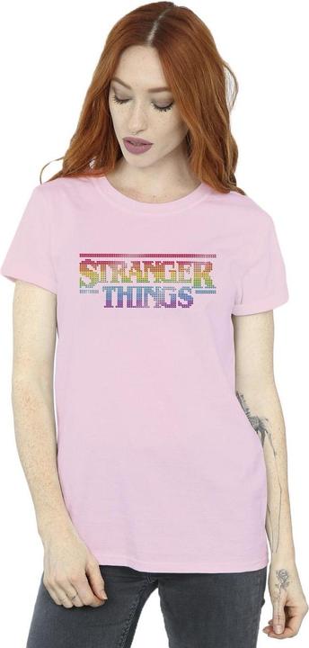 Produktbild Netflix Stranger Things Rainbow Dot Logo TShirt (XL)