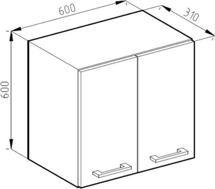 Image du produit Vicco Hängeschrank R-Line (60 x 60 x 31 cm)