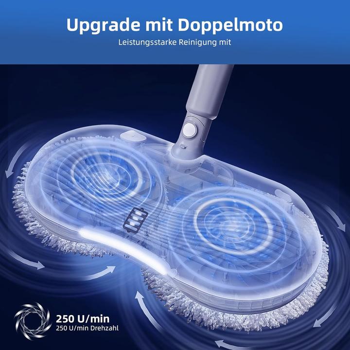 Produktbild Redkey M1 Elektrisch Wischmopp Kabelloser Handheld Spraymop Bodenwischer LED