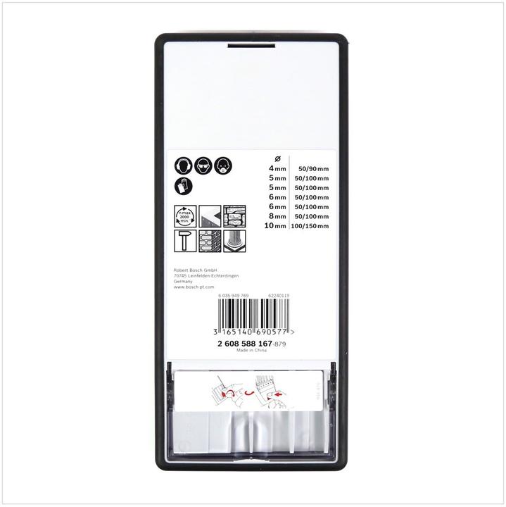 Image du produit Bosch Professional Zubehör Carbure de tungstène Foret hélicoïdal pour béton (4, 5, 6, 8, 10 mm)