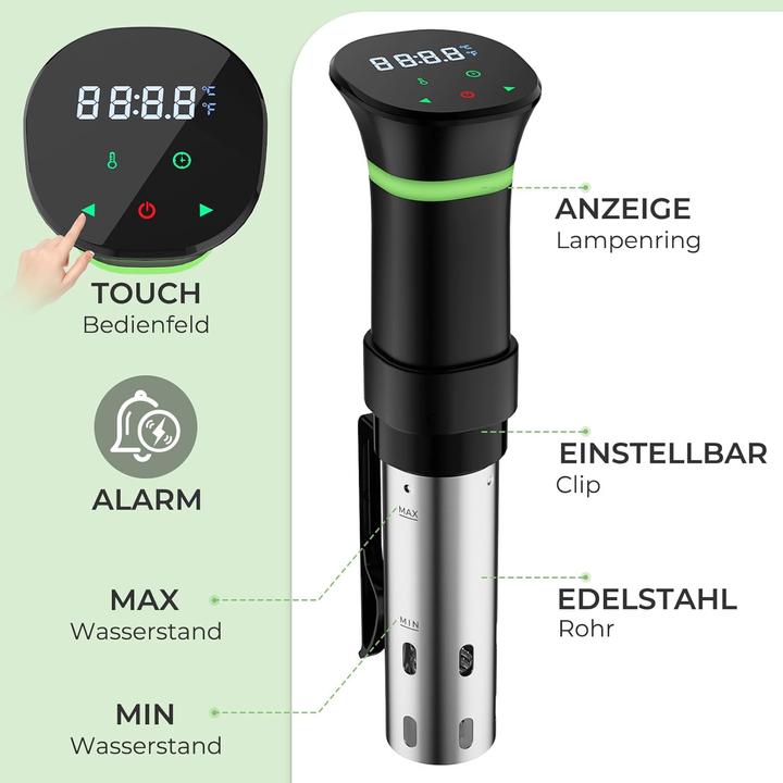 Immagine prodotto Vpcok Direct Sous Vide Stick mit LCD Touchdisplay