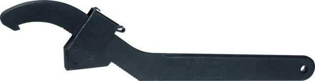 Produktbild Amf Verstellbarer Hakenschlüssel mit Nase (38 mm, 23 mm, 30 mm, 33 mm, 41 mm, 24 mm, 42 mm, 35 mm, 28 mm, 32 mm, 39 mm, 36 mm, 40 mm, 29 mm, 31 mm, 37 mm, 34 mm, 26 mm, 22 mm, 25 mm, 27 mm, 21 mm, 20 mm)
