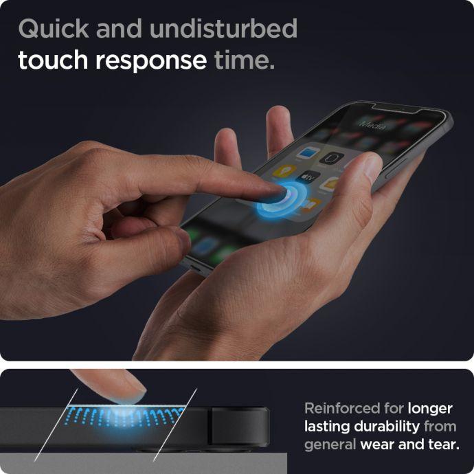 Image du produit Spigen Verre trempé JEU DE VERRE.TR ANTIBLUE IPHONE 12 MINI (1 pièce(s), Apple iPhone 12 mini)