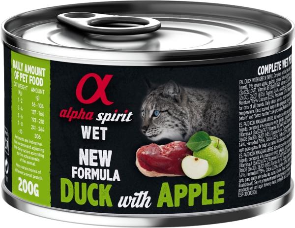 Immagine prodotto Alpha Spirit CAT Anatra con mela verde in lattina, AlphaSpirit, 200 g (200 g)