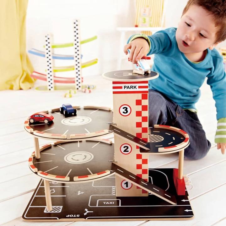 Actual product image Hape multi-storey car park