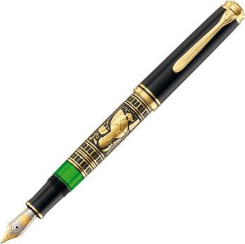 Produktbild Pelikan Füllhalter M900 Toledo B Etui (Schwarz, Grün, Gold, 1 x)