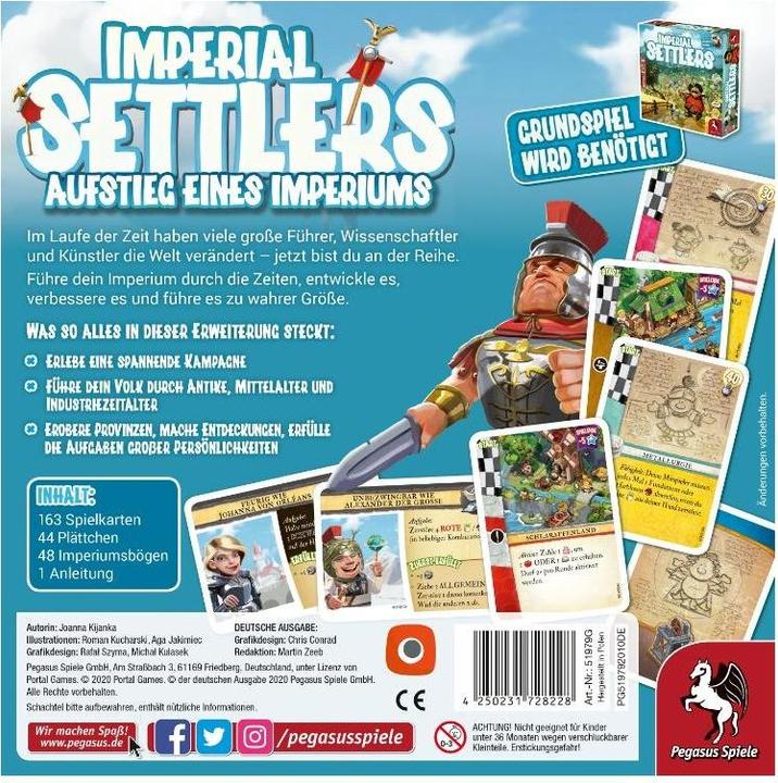 Immagine prodotto Pegasus Imperial Settlers: Rise of an Empire (espansione) (Tedesco)