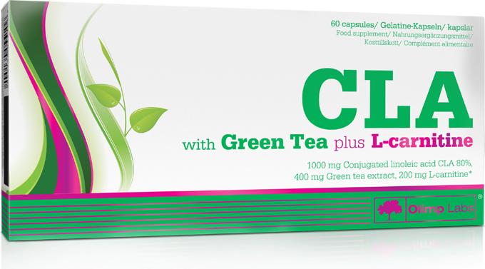 Actual product image Olimp Sport Nutrition CLA & Green Tea Plus L-Carnitine Sport Edition (60 Caps) (60 Piece, Capsules)