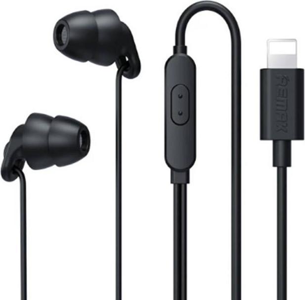 Remax Auricolari RM-518i, Lightning, 1,2 m (nero) (Cablato)