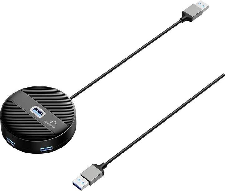Immagine prodotto Renkforce RF-USBH-400 4 Port USB 3.0-Hub Schwarz (matt) (USB-A, 4 Porti)