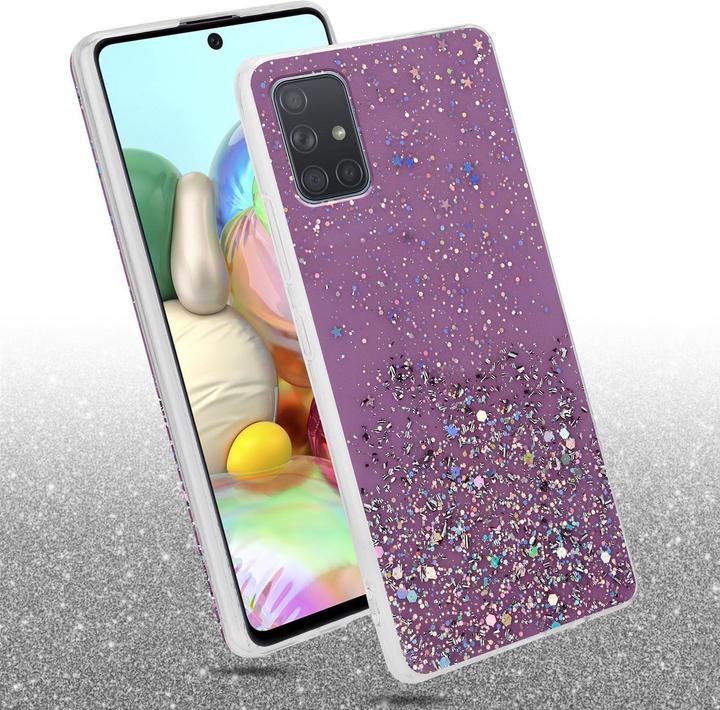 Actual product image Cadorabo TPU cover sparkling glitter (Samsung Galaxy A71)