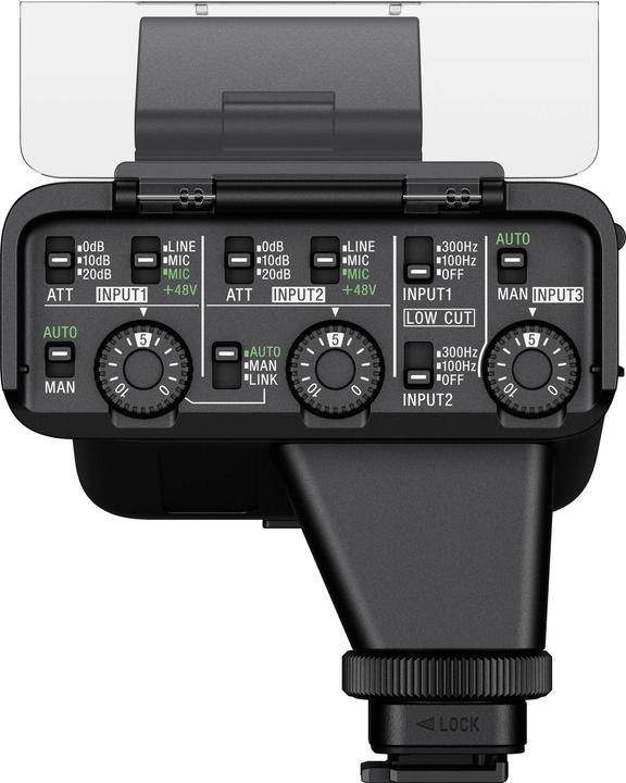 Immagine prodotto Sony Kit adattatore audio XLR-K3M a doppio canale digitale XLR con microfono Shotgun (Microfono specifico per telecamera, Accessori video vari)