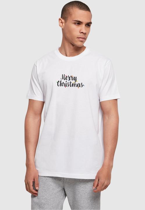 Produktbild Merchcode Merry Christmas Lights Basic Round Neck T-Shirt - 114963 (L)