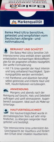 Produktbild dm Balea MED Intensivcreme Urea Ultra Sensitive (50 ml, Tagescreme)