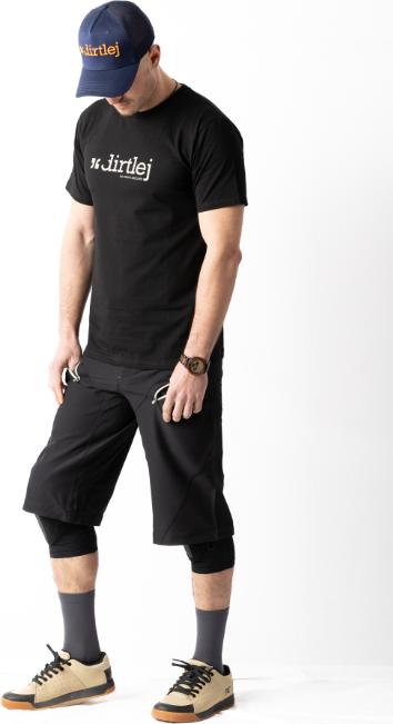 Actual product image dirtlej Casual T-shirt, black/grey, L (L)