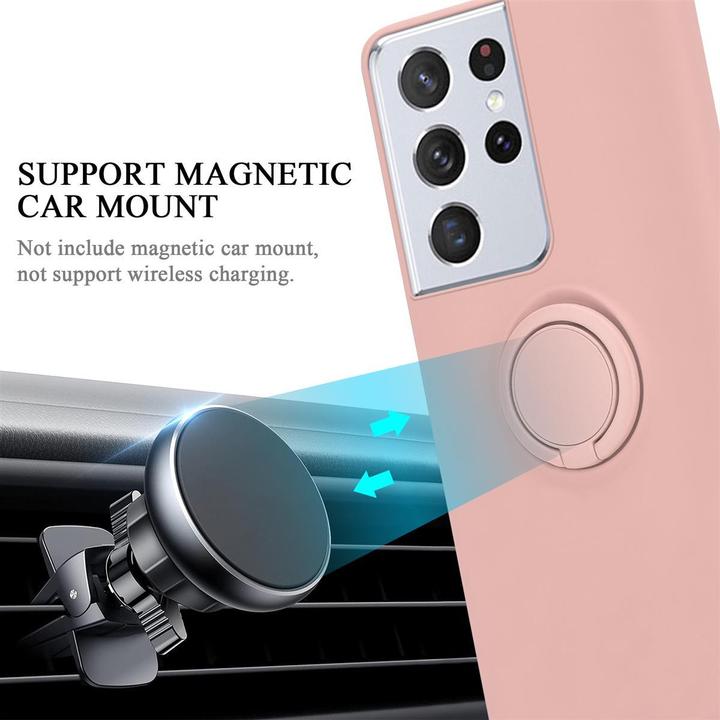 Actual product image Cadorabo TPU Liquid Ring Silicone Case Cover (Samsung Galaxy S21 Ultra)