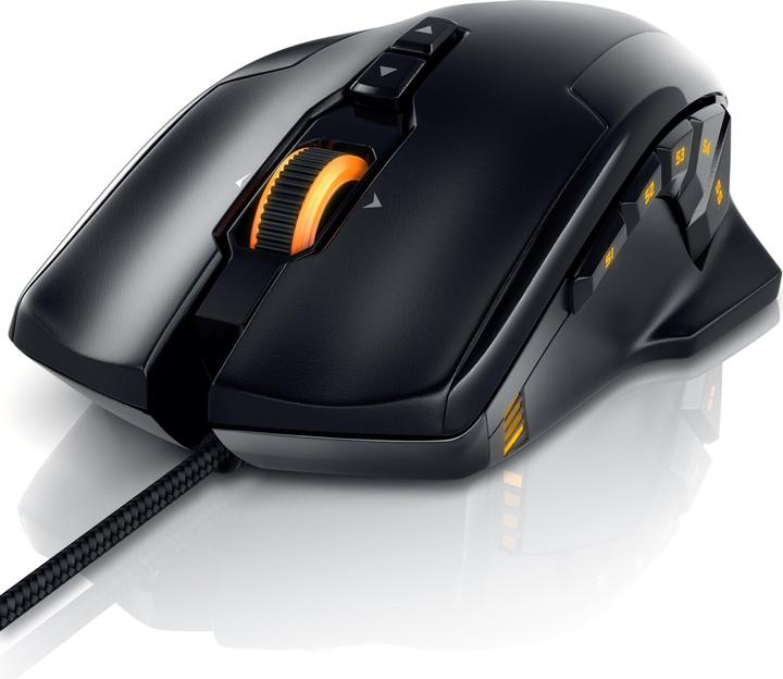 Immagine prodotto Titanwolf Mouse laser da gioco con 12 pulsanti programmabili | Mouse con 10800 dpi | Velocità di polling fino (Cablato)