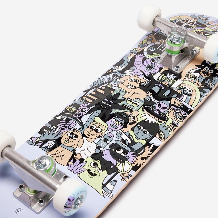 Image du produit Decathlon Planche à roulettes taille 7,25" enfants 3-7 ans - CP100 Mini Skatopia gris (27.91")