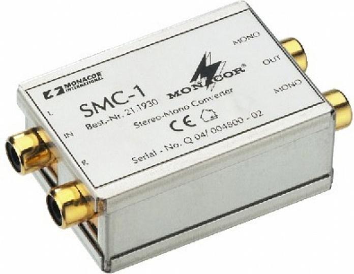 Productafbeelding Monacor Stereo-Mono-Converter (Audio splitter)