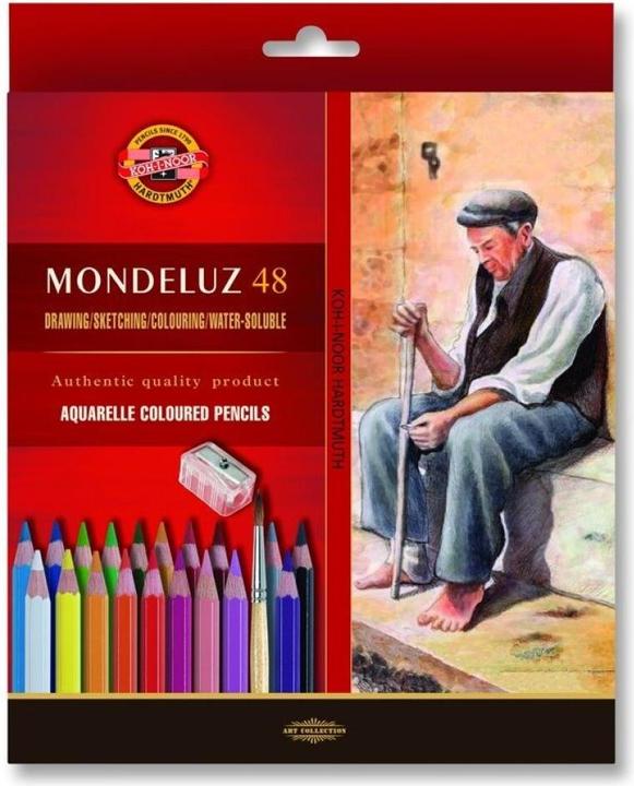 Produktbild Koh-i-Noor Aquarellstifte 48 Farben Mondeluz (Mehrfarbig, 48 x)