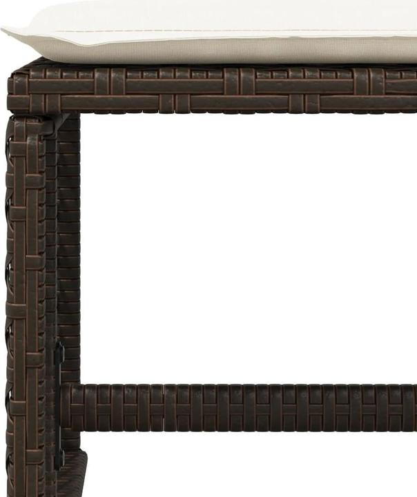 Produktbild VidaXL Gartenmöbel Essgruppe Gartengarnitur Sitzgruppe 13-tlg. Braun Poly Rattan (106 cm)