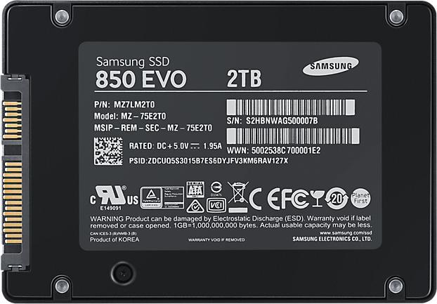 Produktbild Samsung 850 EVO Basic (2000 GB, 2.5")