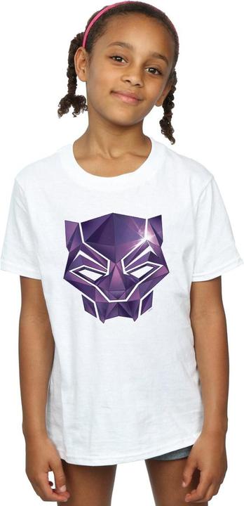 Actual product image Girls Avengers Infinity War Black Panther Geometric Cotton T-Shirt (128)