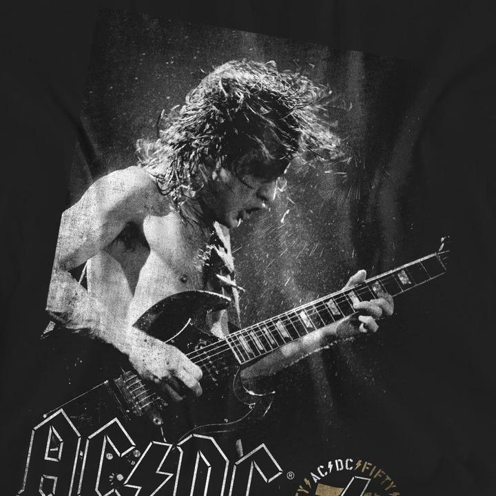 Actual product image AC/DC Unisex Adult Photo Guitar T-Shirt (L)