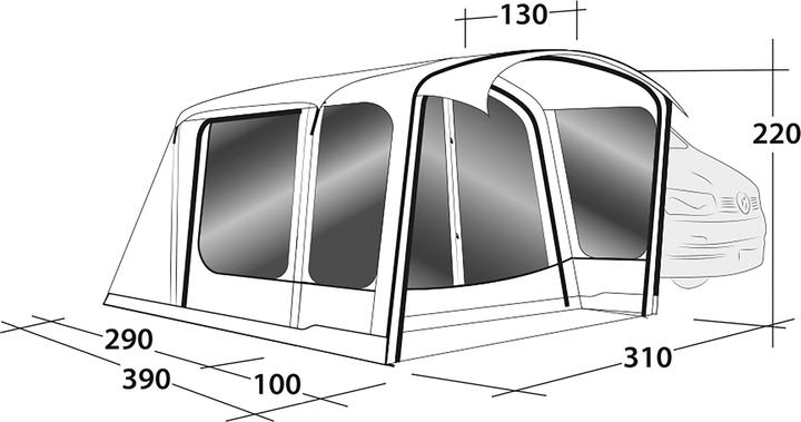 Actual product image Outwell Jonesville 290SA Flex (Awning, 26.70 kg)