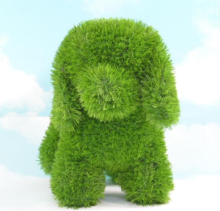 Image du produit AniPlants Figurine d'herbe, "chien" debout, décoration de jardin, 35cm