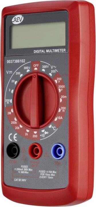 Produktbild REV Vielfachmessgerät Temp.sw/rt Hand-Multimeter digital CAT III (CAT III)