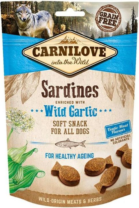 Produktbild Carnilove Dog Soft Snack mit Sardine und Bärlauch (Adult, 1 Stk., 200 g)