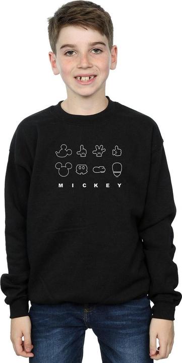 Actual product image Disney Boys Mickey Mouse Deconstructed Sweatshirt (116)