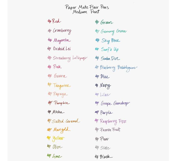 Actual product image Paper Mate Fibre pen Flair (Multicoloured, 4 x)