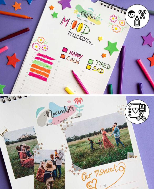 Actual product image I Am Creative Craft calendar, calendar for crafting, A4 (A4)