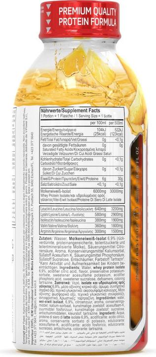 Valori nutrizionali e ingredienti All Stars Isowhey Pure (Kirsch, 1 x)