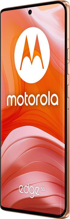 Actual product image Motorola Edge 50 (512 GB, Peach Fuzz, 6.67", Dual SIM, 50 Mpx, 5G)
