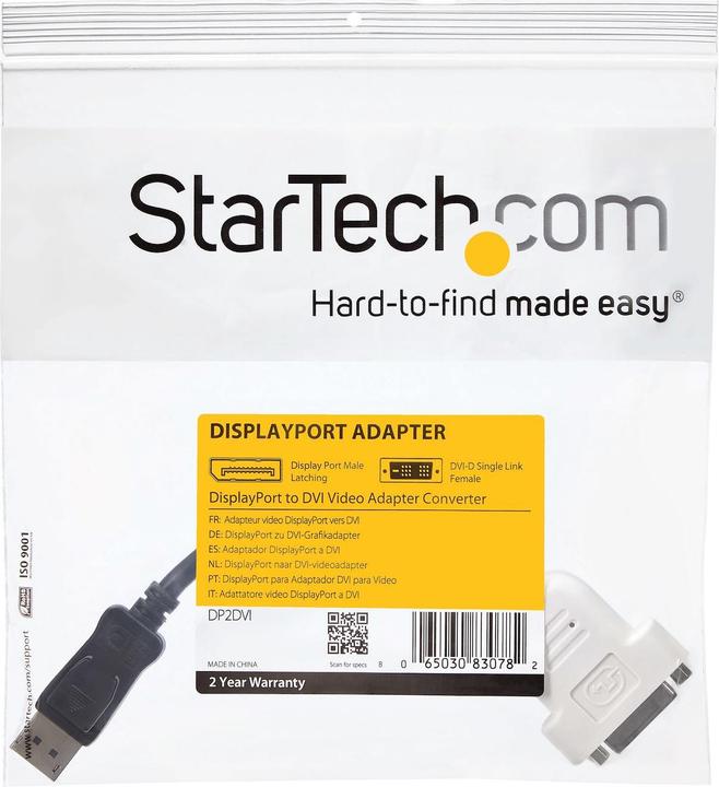 Immagine prodotto StarTech Convertitore Video Displayport (DVI, 24 cm)