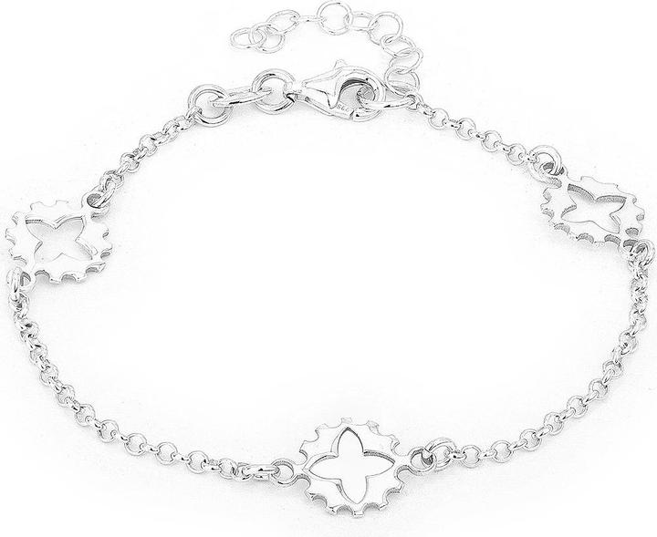 Actual product image Leyda Bangle Flower (19 cm, Silver 925)
