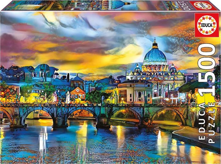 Actual product image Educa St. Peter's Basilica/Engelsbrücke 1500 Piece Puzzle (1500 pieces)