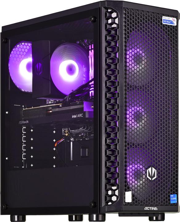 Actual product image Actina 5901443339281 PC Midi Tower AMD Ryzen™ 5 5600 DDR4-SDRAM SSD AMD Radeon RX 7700 XT Black (AMD Ryzen 5 5600, 32 GB, 1000 GB, Radeon RX 7700 XT)