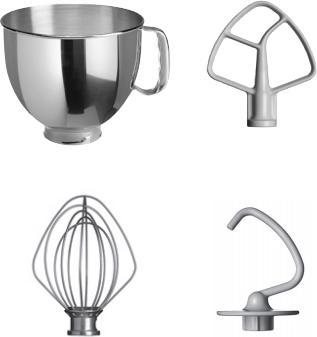 Produktbild KitchenAid 5KSM125EFG 4,8L Küchenmaschine, matt-grau (300 W)