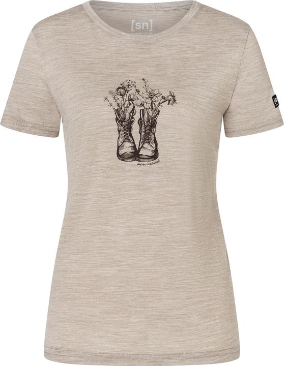Actual product image Super Natural W Flower Boots Tee (XS)